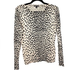 J. Crew Mercantile Animal Print Pull Over Sweater